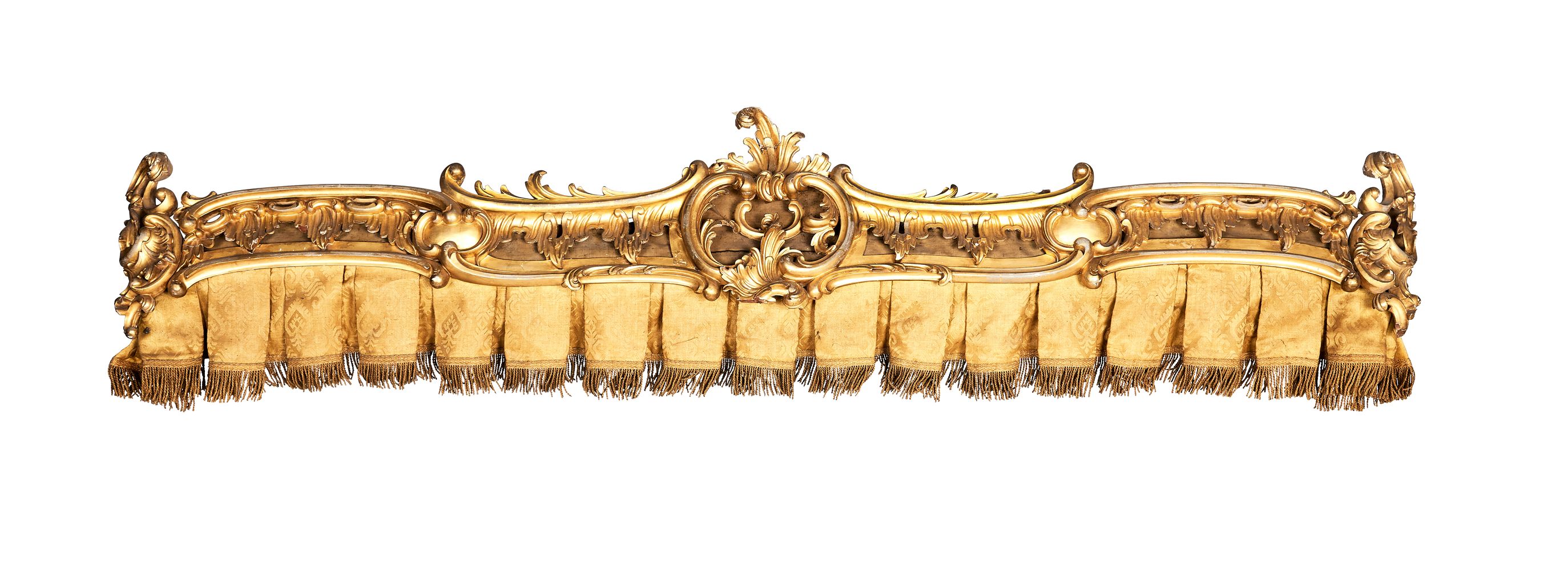 A William IV carved giltwood pelmet, circa 1830