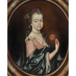 English School (17th century) Portrait of a Jane Cotton (d. 1711)