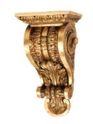 A George II carved giltwood wall bracket, circa 1735, in the manner of William Kent