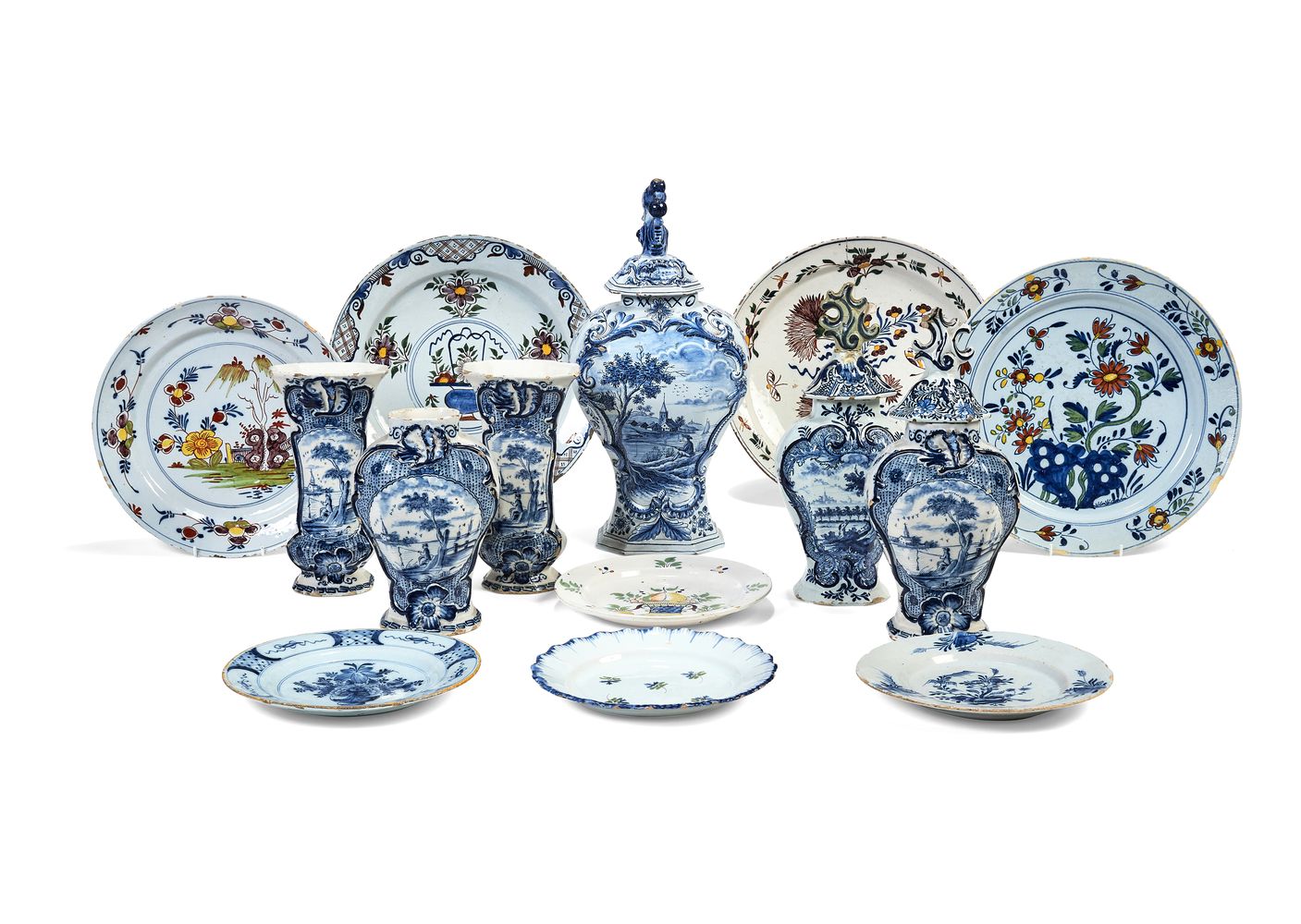 A selection of Dutch Delft, various dates 18th & 19th centuries