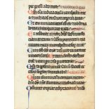 Leaf from a Psalter, decorated manuscript on parchment [Low Countries, late thirteenth century]