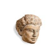A Roman marble male head, Palmyra, circa AD 200 - 220