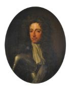 Follower of Sir Godfrey Kneller Portrait of King William III (1650-1702) in armour with a Sash of th