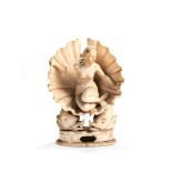 After Carlo Finelli, a Venetian model of Venus in a shell by Testolini, late 19th century