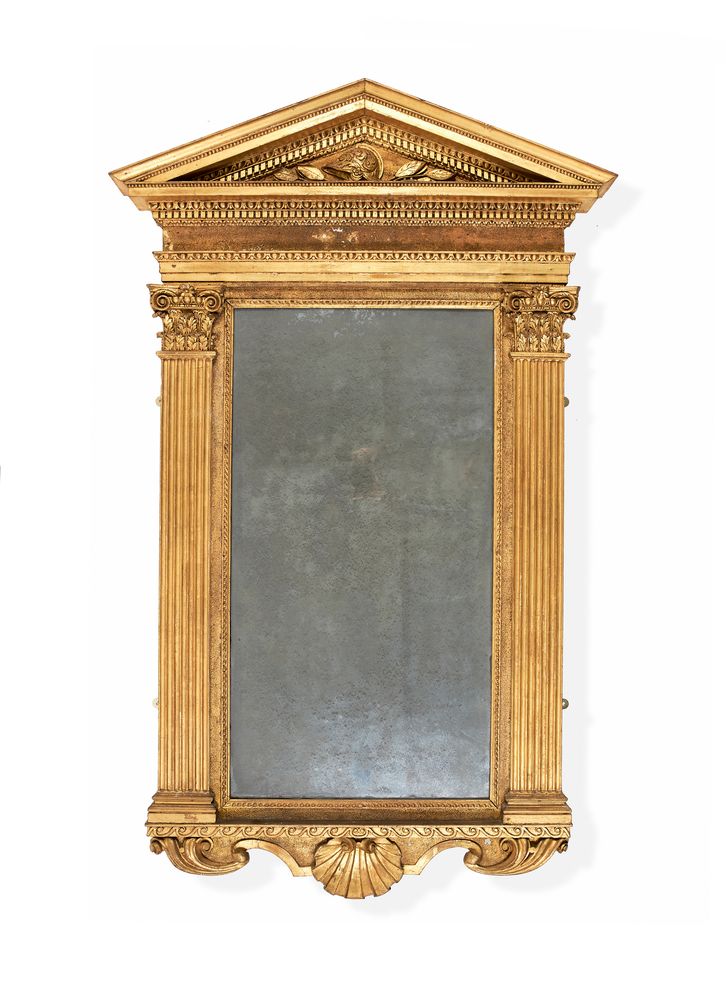 An Irish George II carved and gilt-gesso pier mirror, possibly by John and Francis Booker, circa 174