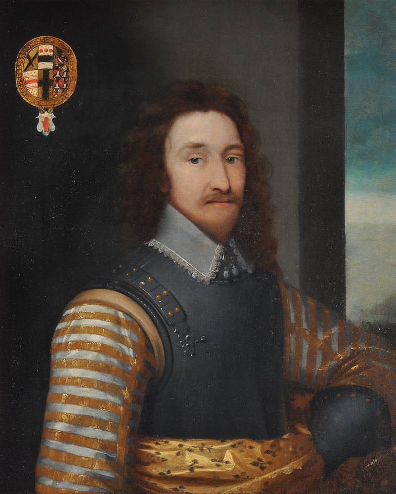 Circle of Cornelis Jonson Van Ceulen Portrait of Sir Edward Dering (1598-1644) - Image 2 of 4