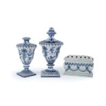 Three items of Staffordshire pearlware