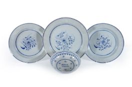 Five items of Staffordshire pearlware