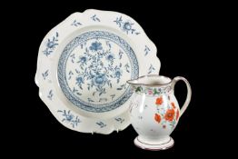 Two items of English commemorative creamware