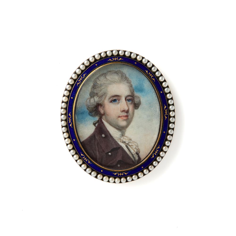 ϒ Richard Cosway, RA (1742-1821) Portrait of a gentleman