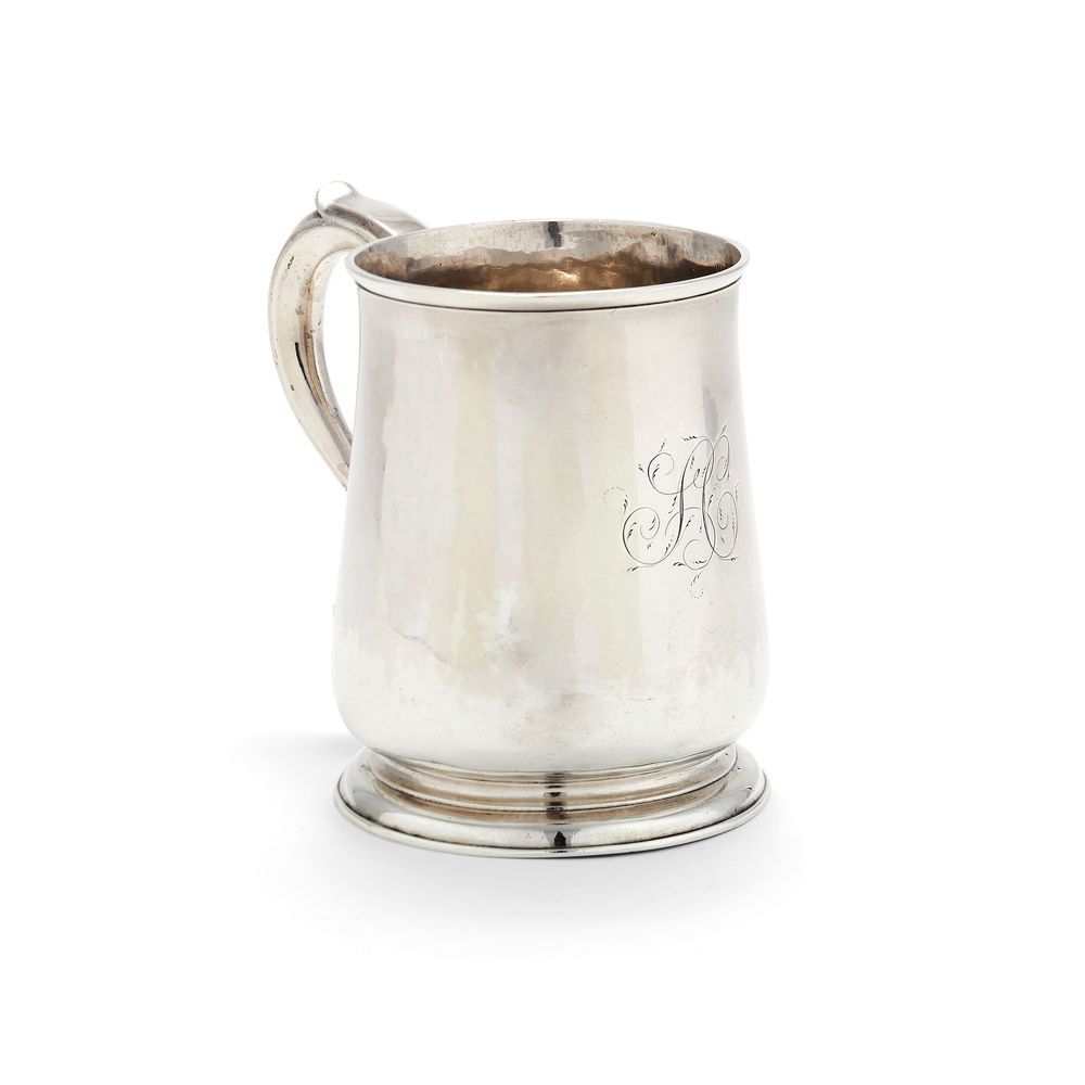 A George II silver baluster mug by Francis Spilsbury I