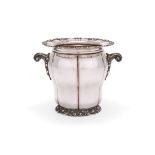 An Italian silver wine cooler by Enrico Messulam