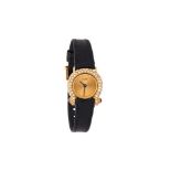 Van Cleef & Arpels, ref. P 2103 R19, a lady's gold coloured and diamond wrist watch