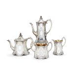 ϒ A Victorian silver four piece tea and coffee service by Edward, John & William Barnard
