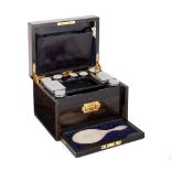 A Victorian coromandel toilet case by Mappin & Webb