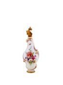 A Continental porcelain scent bottle