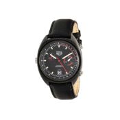 Heuer, Monza, ref. 150.501, a black coated wrist watch