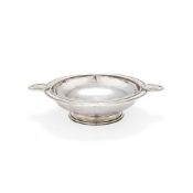 A silver commemorative bowl by Omar Ramsden