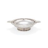 A silver commemorative bowl by Omar Ramsden