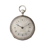Robert & Courvoisier, a silver open face pocket watch