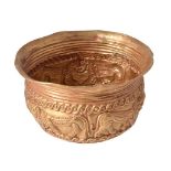 A gold coloured historismus bowl