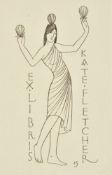 Eric Gill (British 1882-1940), A group of nine wood engravings of figurative studies