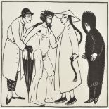 Eric Gill (British 1882-1940), A group of five wood engravings of fashion subjects