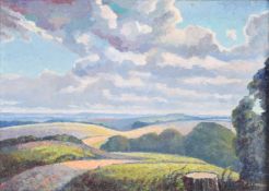 Walter Steggles (British 1908-1997), Lambourn Downs