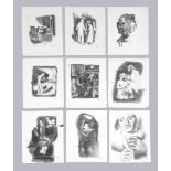 Mayo (Antoine Malliarakis) (Greek 1905-1990), A set of nine studies from 1933, to include Le Atelier