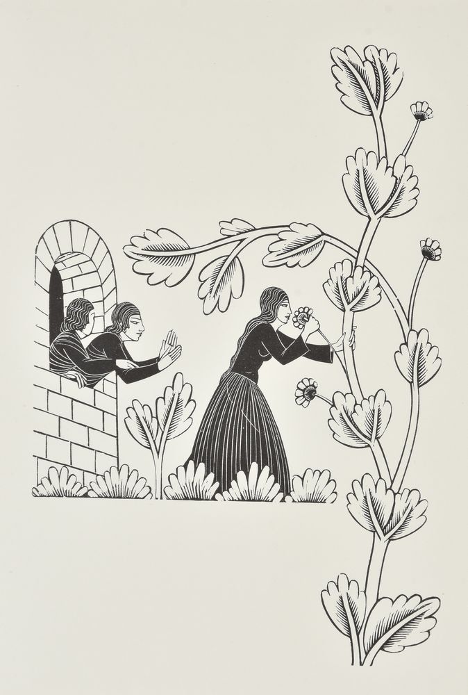 Eric Gill (British 1882-1940), A group of thirteen wood engravings of literary and fictional subject - Image 7 of 13