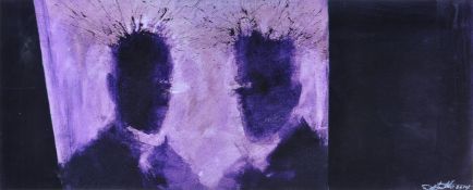 Richard Art Hambleton (Canadian 1952-2017), Purple Shadow Head, 2014