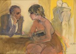 Alberto Sughi (Italian 1928-2012), Conversazione