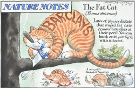 Peter Brookes (British b.1943), The Fat Cat