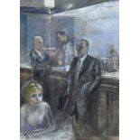 Alberto Sughi (Italian 1928-2012), ttur: Nel Caffe