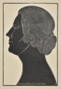Eric Gill (British 1882-1940), A group of nine wood engravings of portraits