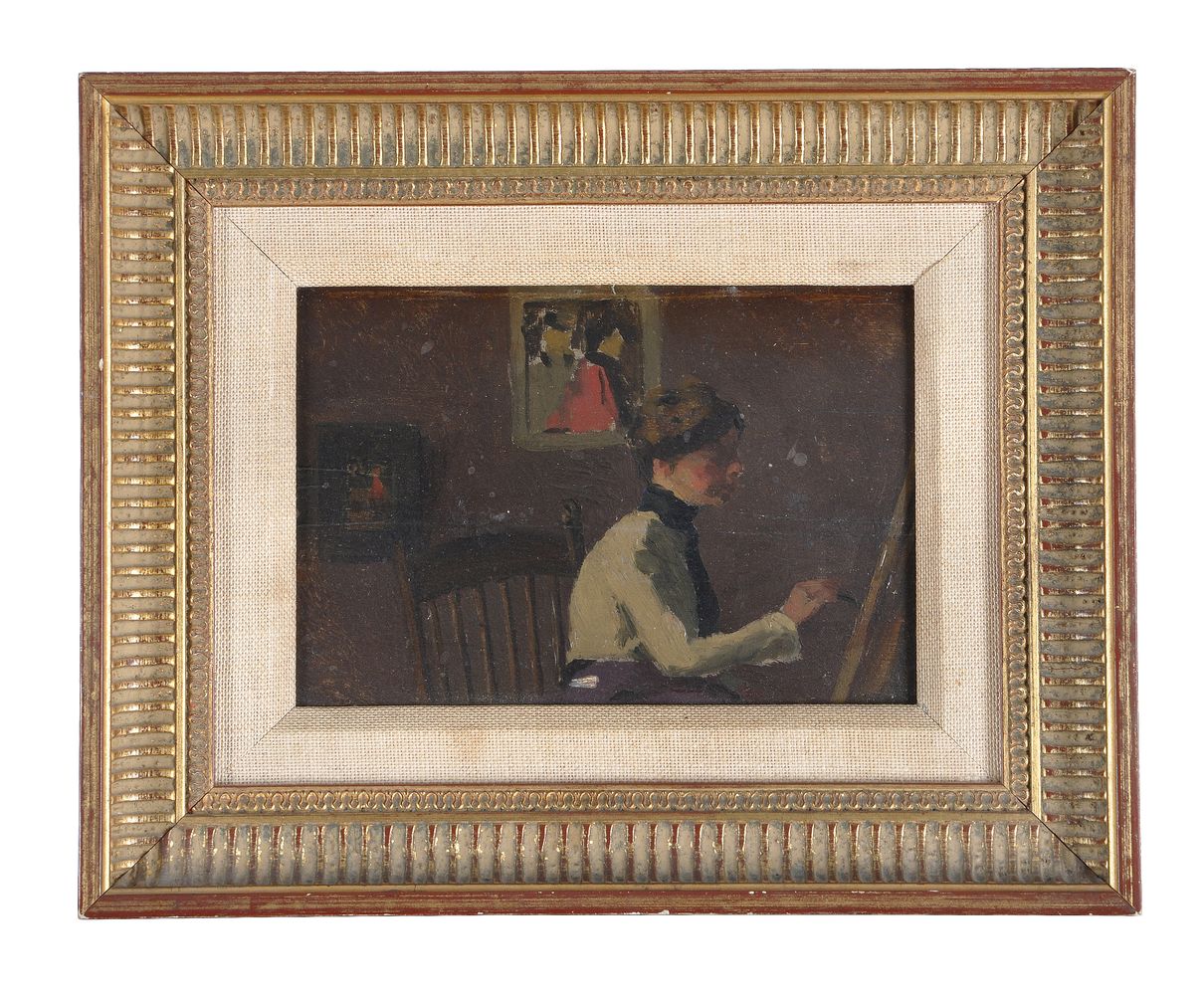 Camden School (c. 1910), Portrait of artist, possibly Sylvia Gosse - Image 2 of 3