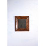 A William & Mary walnut cushion framed wall mirror, circa 1690