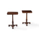 ϒ Another pair of George IV rosewood pedestal tables, , circa 1825