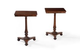 ϒ Another pair of George IV rosewood pedestal tables, , circa 1825