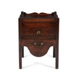 A George III mahogany night commode, circa 1780