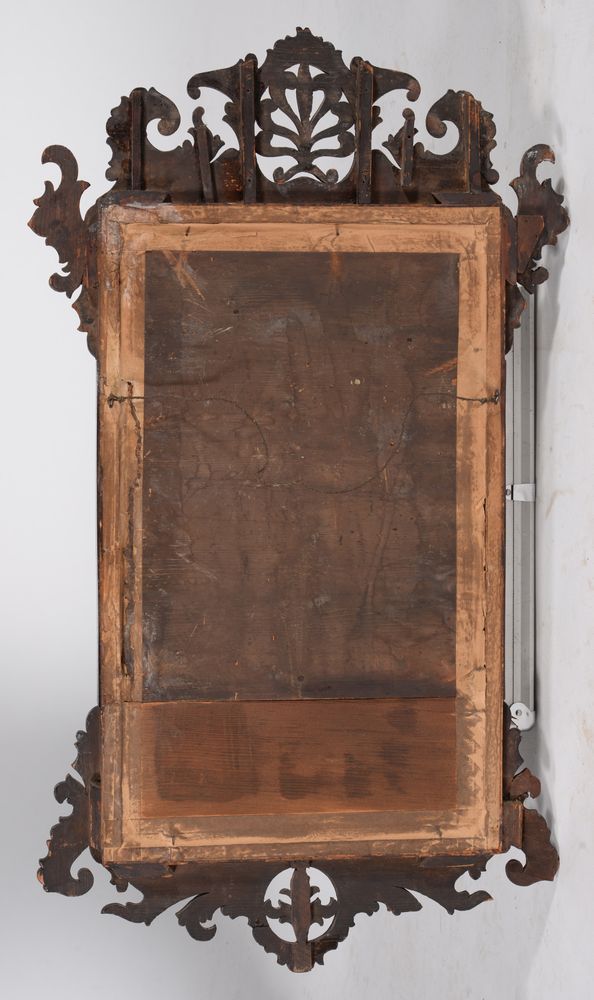 A George III mahogany wall mirror, circa 1760 - Image 3 of 3