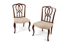 A set of ten George III mahogany dining chairs, circa 1770