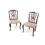 A set of ten George III mahogany dining chairs, circa 1770