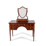 A George III mahogany dressing table, circa 1810
