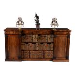 ϒ A William IV rosewood side cabinet, circa 1835