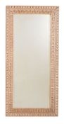 A George III carved pine wall mirror, late 18th/early 19th century