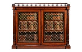A pair of George IV mahogany side cabinets, circa 1825, in the manner of Gillows
