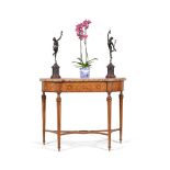 ϒ A Louis XVI tulipwood, rosewood and sycamore inlaid console table, circa 1780