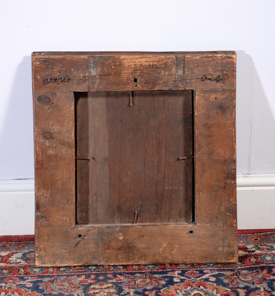 A William & Mary walnut cushion framed wall mirror, circa 1690 - Image 4 of 4