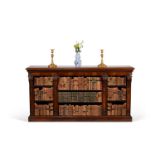 ϒ A George IV rosewood open bookcase, circa 1825